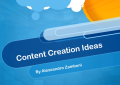 Content Creation Ideas